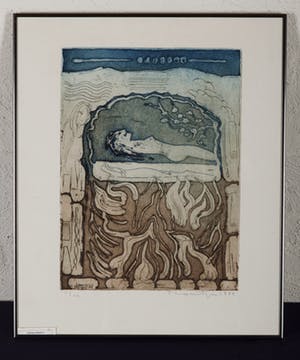 Jan Montyn - Pokhara Nepak II - 2/20 - 1994 - kleurenets op papier kopen? Bied vanaf 20!