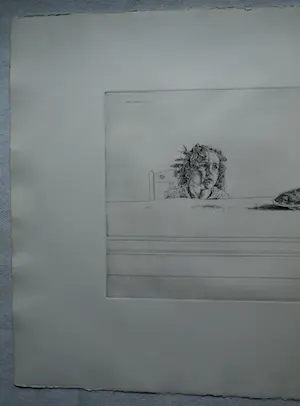 Simon Koene - Ets , Meisje aan tafel - 1977 kopen? Bied vanaf 1!