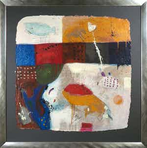 Alexander Vogels - Zeefdruk, Zonder titel - Ingelijst (Groot) verkocht voor € 50!