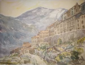 Piet Mulder - Bergdorp. 1981. kopen? Bied vanaf 1!