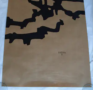 Eduardo Chillida - Litho op bruin pakpapier, “Mármol y plomo” (Marmer en lood)” – 1974 kopen? Bied vanaf 1!