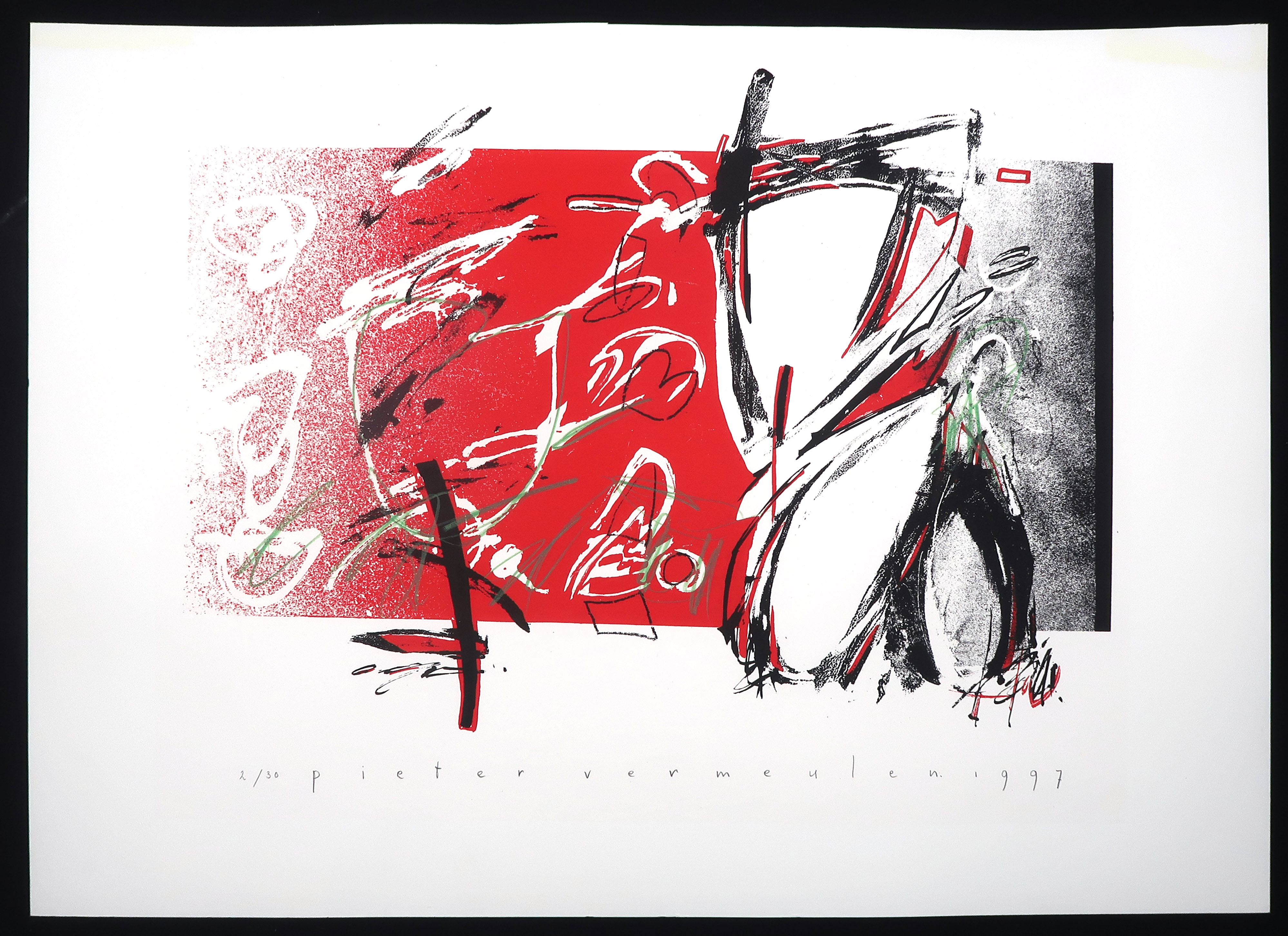 Pieter Vermeulen - Zeefdruk, Zonder titel kopen? Bied vanaf 1!