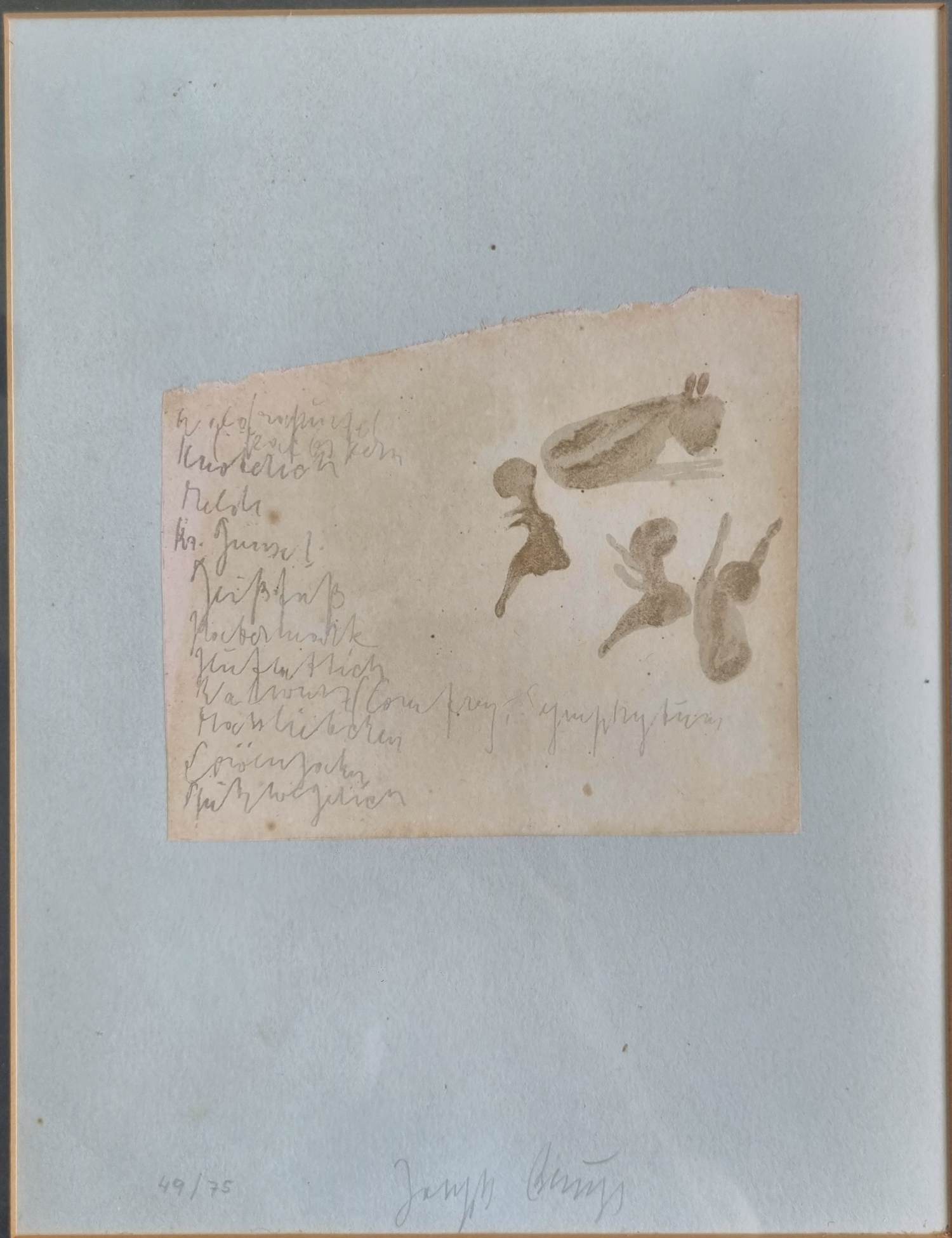 Joseph Beuys - Kalb mit Kindern , Kalf met kinderen. kopen? Bied vanaf 750!