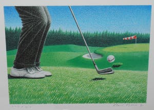 Rene Boin - Golfer - zeefdruk kopen? Bied vanaf 25!