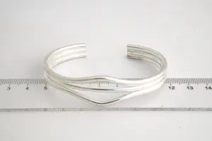 87- massief 1e gehlt zilveren design  armband - glad gepolijst model kopen? Bied vanaf 65!