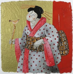 Ada Breedveld - Zeefdruk, Femmes Japonnais IV - Ingelijst kopen? Bied vanaf 50!