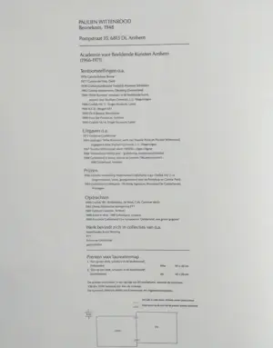 Paulien Wittenrood - Laureatenmap met 1 ets en 1 litho kopen? Bied vanaf 67!