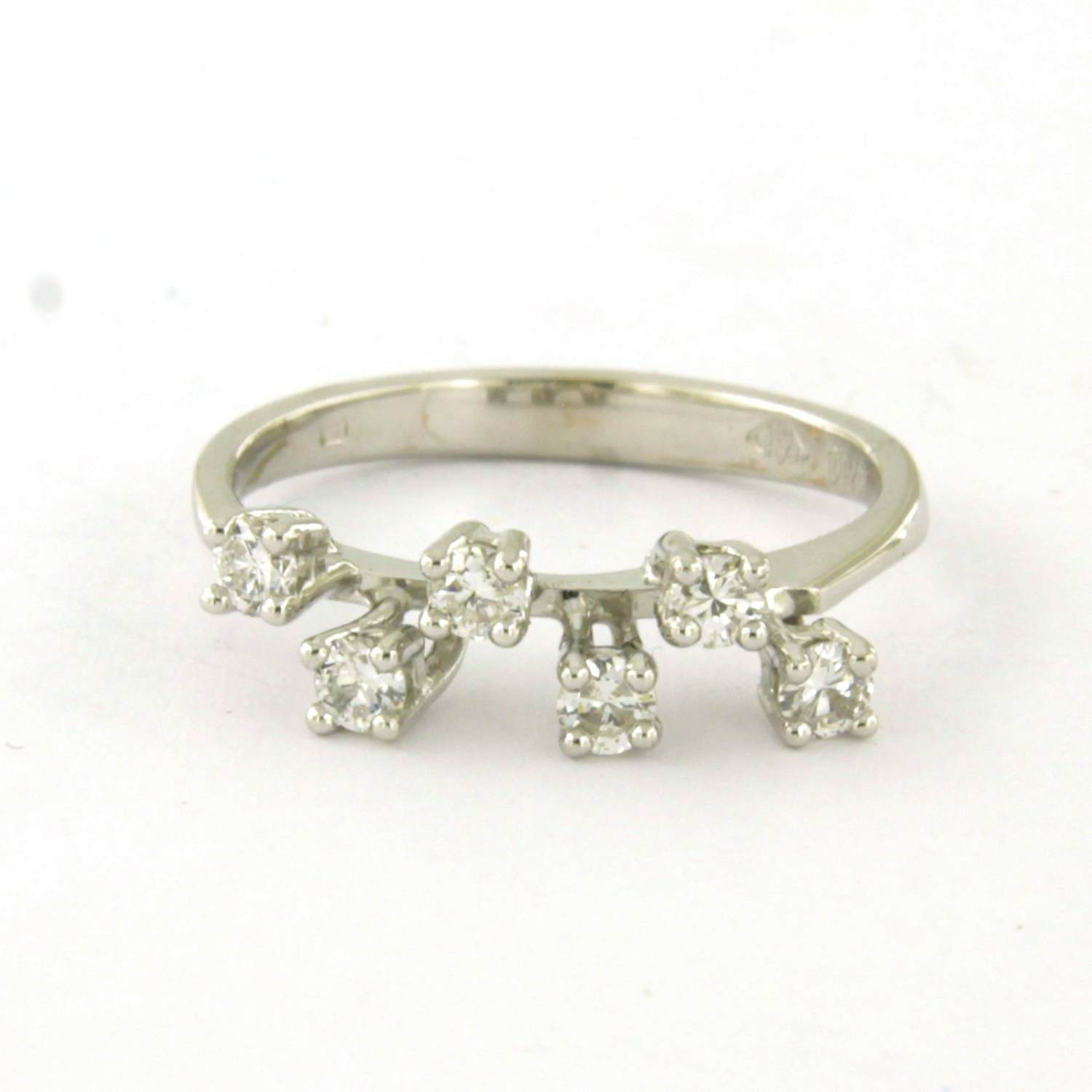 18k gouden ring bezet met briljant geslepen diamanten tot. 0,25ct - F/G - VS/SI kopen? Bied vanaf 395!