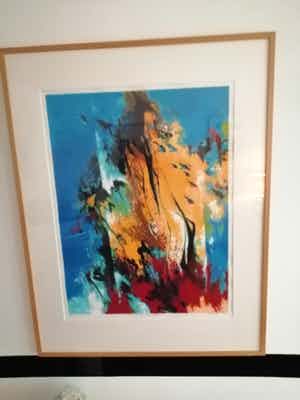 Mattie Schilders - Groot abstract werk uit 2001 , foutje moet 100 euro zijn verkocht voor € 1!