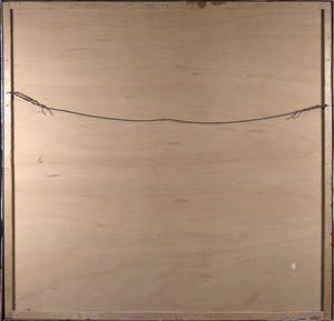 Niet of onleesbaar gesigneerd - Olieverf op hout, Abstracte compositie - Ingelijst (Zeer groot) kopen? Bied vanaf 10!