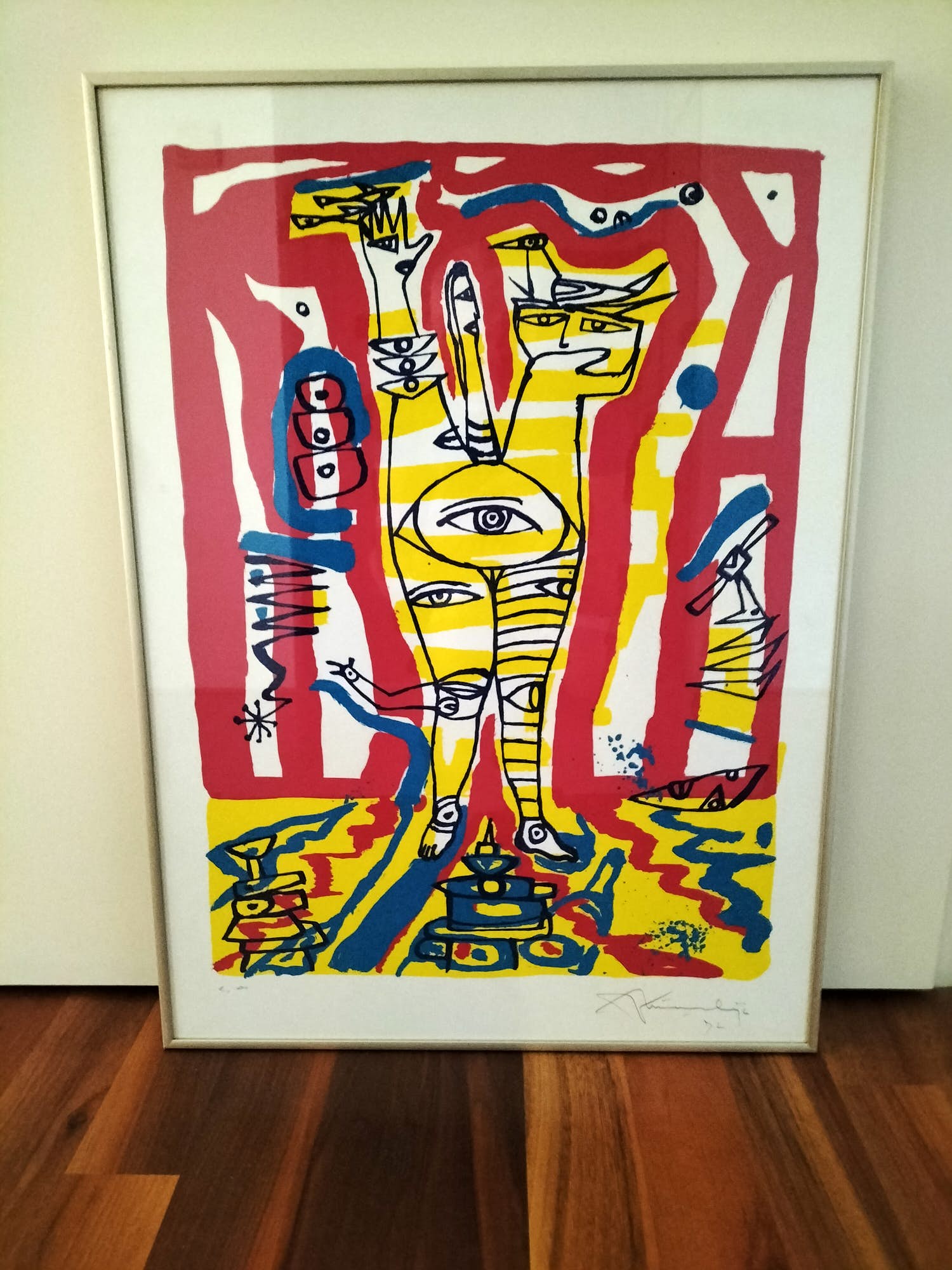 Jan Nieuwenhuijs - Cobra compositie niet getiteld. verkocht voor € 300!