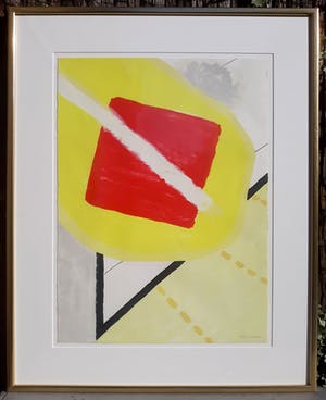 Roger Raveel - De schilderijenoptocht, litho (mooi ingelijst, groot) kopen? Bied vanaf 1050!