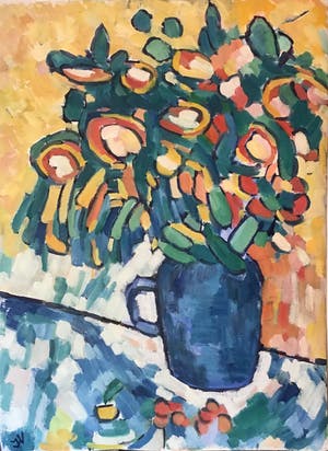 Jan Willem Versteeg - Vase with flowers kopen? Bied vanaf 30!