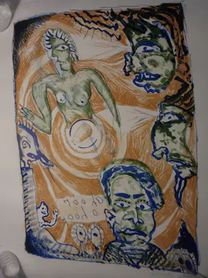 Buy Lucebert - Litho, 'O hoor oh oor'(kleine oplage)? Bid from 175!