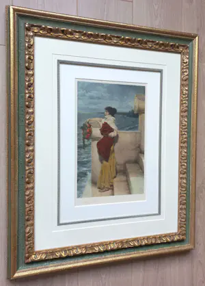 Lourens Alma Tadema - Hero, handgekleurde heliogravure (prachtig ingelijst) kopen? Bied vanaf 1000!