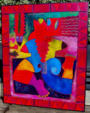 Clemens Briels - Pensamiento rompido, gemengde techniek op doek (groot) kopen? Bied vanaf 1000!