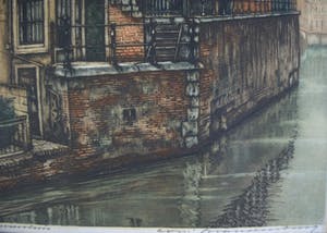 Cornelis Brandenburg - Grimnessesluis Amsterdam - heldere kleurets kopen? Bied vanaf 75!