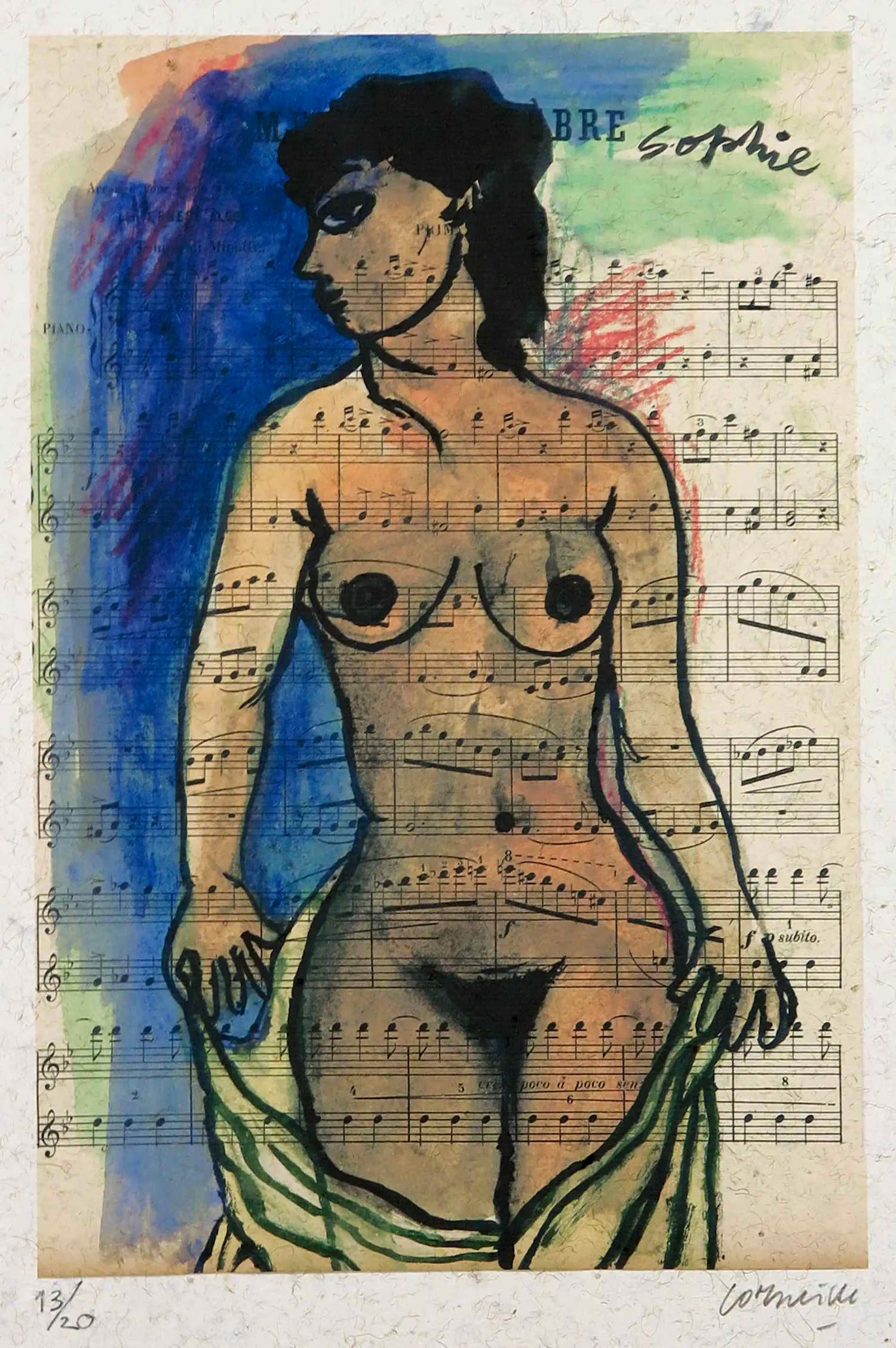 Corneille - Zeefdruk, Sophie verkocht voor € 100!