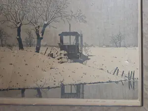 AcheterHendrik de Laat - Sneeuwlandschap. Bomen. Vaart.? Enchérissez de 89!