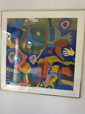 Corneille - Zeefdruk, Petite Musique du Printemps - Ingelijst (Groot) kopen? Bied vanaf 400!