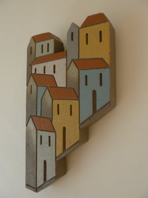 Niet of onleesbaar gesigneerd - Stenen wandobject “Toscaanse Inspiratie” kopen? Bied vanaf 1!