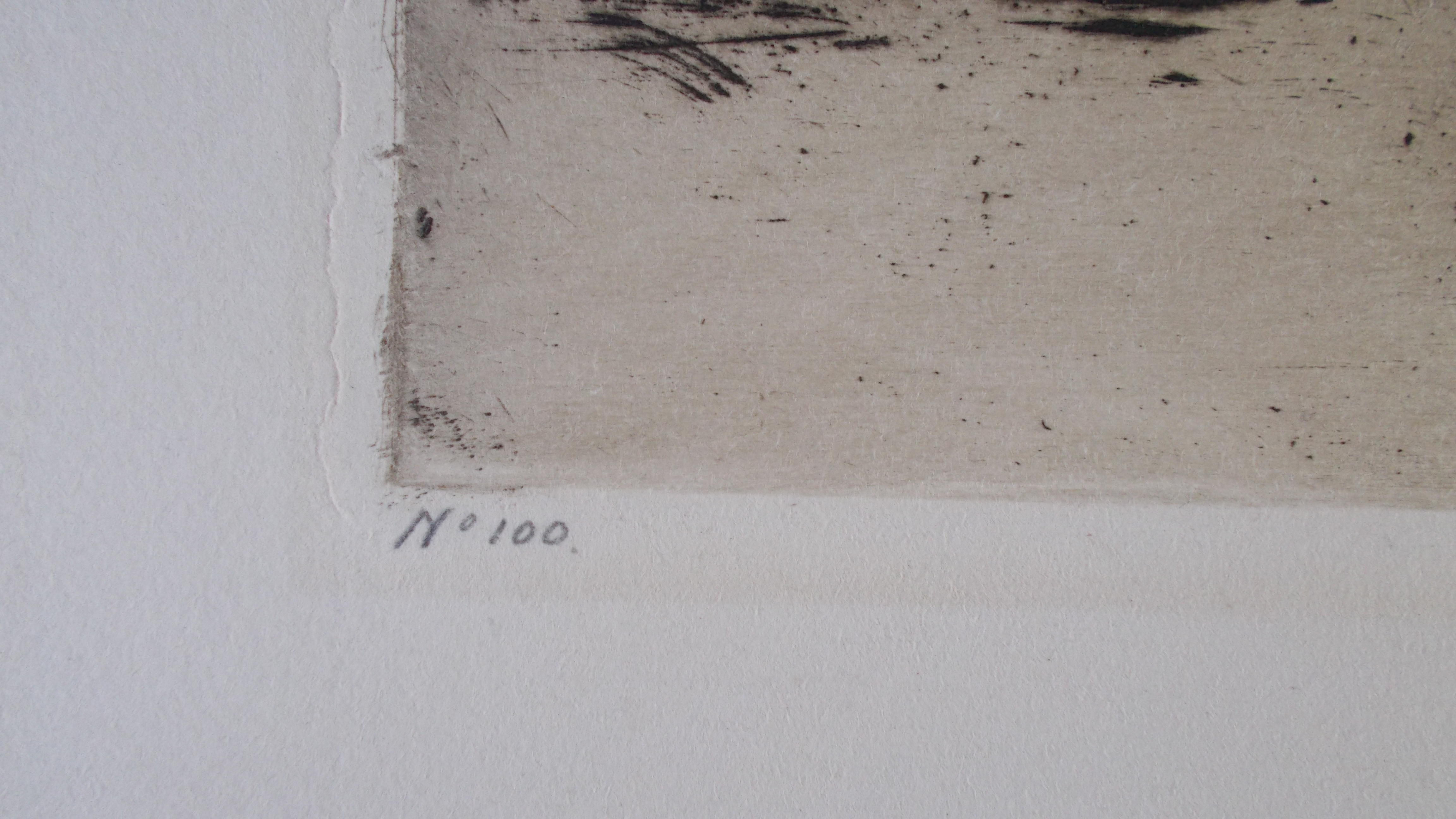 Willem Witsen - Damrak met gezicht op een steiger en een bouwput kopen? Bied vanaf 225!