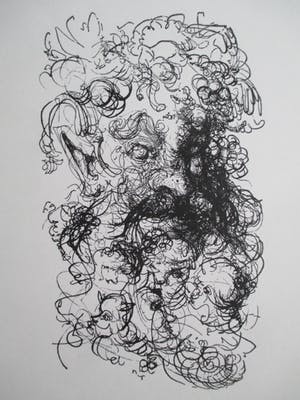 Dirkje Kuik - Litho portret kopen? Bied vanaf 40!