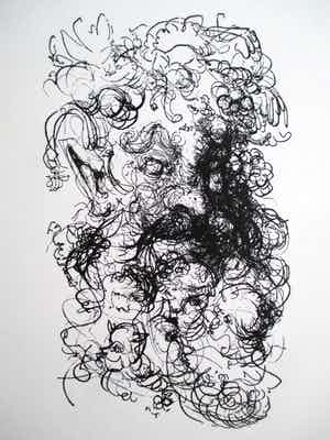 Dirkje Kuik - Litho portret verkocht voor € 40!