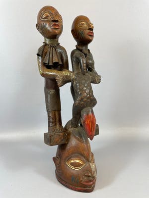 Yoruba - African Yoruba Gelede passport head mask - Nigeria kopen? Bied vanaf 45!