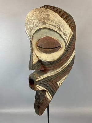 Songye - 210937 - Tribal used African Songye Kifwebe mask - Congo. kopen? Bied vanaf 65!