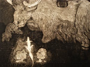 Nel Kleijn - Fraaie Ets/Aquatint uit 1979 - 1e staat - "Meditatie" gesigneerd kopen? Bied vanaf 10!