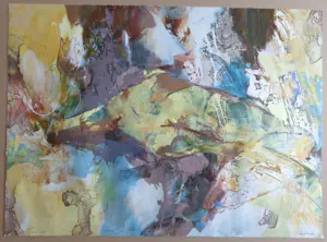 Hans Vanhorck - ABSTRACTIE / KLEURLITHO / 52x71cm / SIG kopen? Bied vanaf 35!