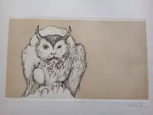 Leonor Fini - Leonor Fini Ets Le Nycticorax Mystica Idealis surrealisme 75 vendu pour 64€ !