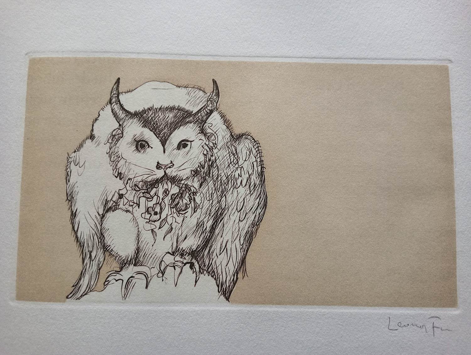 Leonor Fini - Leonor Fini Ets Le Nycticorax Mystica Idealis surrealisme 75 kopen? Bied vanaf 75!