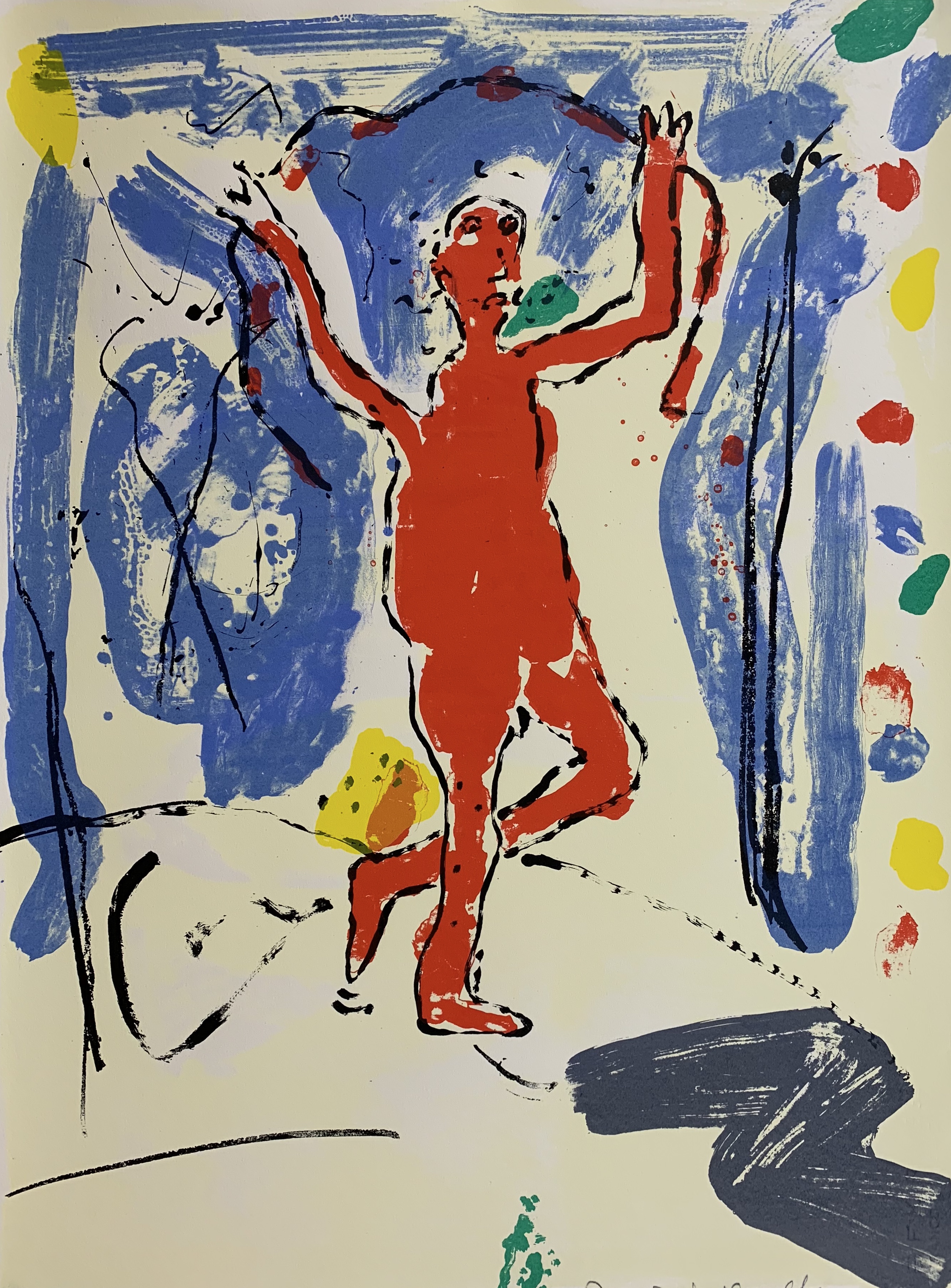 Dominique Chan - kleurenlitho - 'San Pu' kopen? Bied vanaf 59!