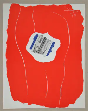 Robert Motherwell - Tricolor - 1973 - Originele lithografie - Mourlot - Gesigneerd kopen? Bied vanaf 120!