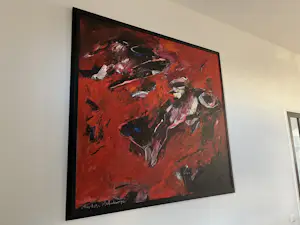 Charlotte Molenkamp - Zeer groot olieverfschilderij op doek in fraaie lijst kopen? Bied vanaf 2500!