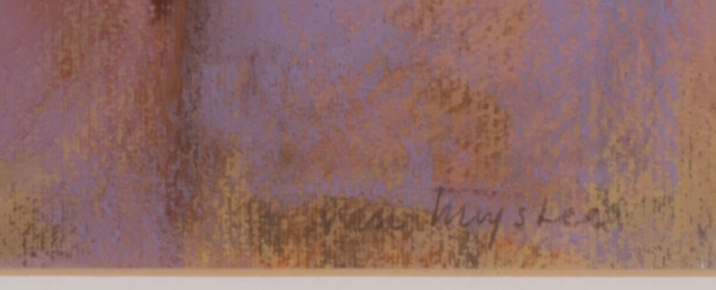 Bea van Huystee - Aquarel en Krijt op papier, Orakel I - Ingelijst kopen? Bied vanaf 35!