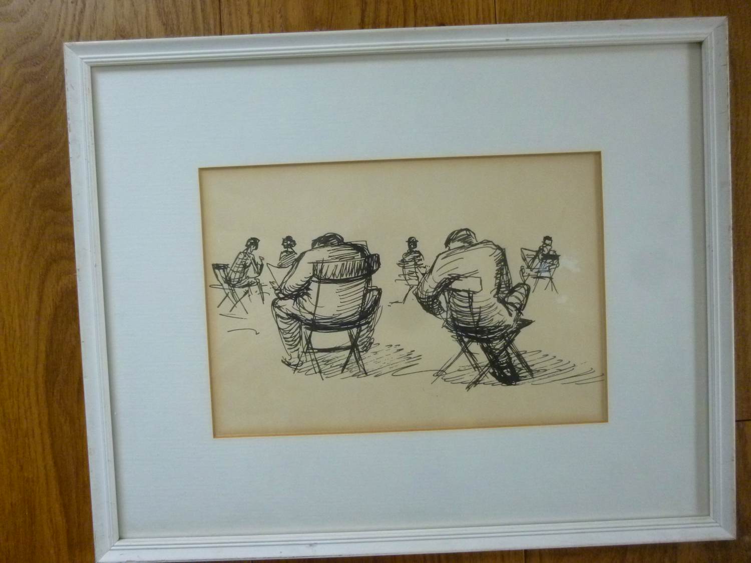 Hugo Brouwer - oude mannen op klapstoel kopen? Bied vanaf 150!