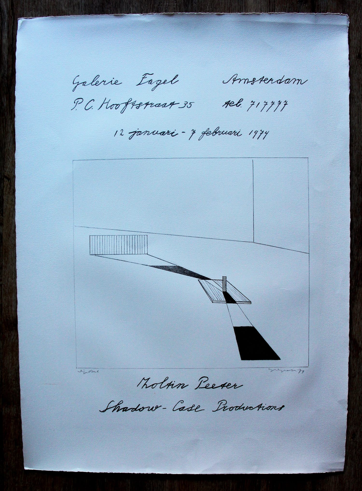 Zoltin Peeter - litho: zonder titel - 1974 kopen? Bied vanaf 59!