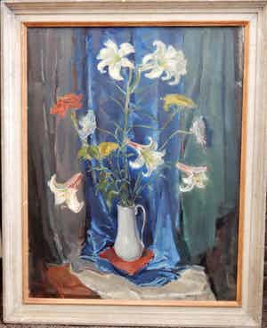 Henk Gorter - STILLEVEN met lelies verkocht voor € 99!