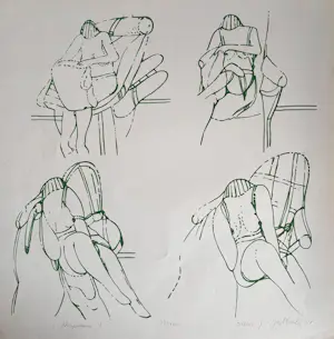 Hans-Joachim Spesshardt - Lot van 4 gesigneerde zeefdrukken- 1967 kopen? Bied vanaf 65!