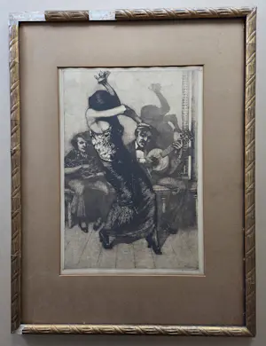 Frans Hogerwaard - Spaanse danseres. Gesigneerd. kopen? Bied vanaf 89!