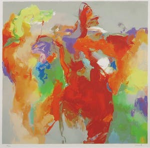 Peter Munnik - Zeefdruk, Zonder titel II (r) - Ingelijst kopen? Bied vanaf 50!