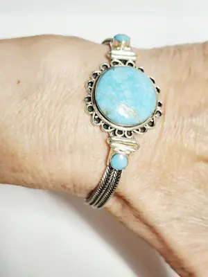 Nieuwe zilveren  navajo armband met  turquoise voor Dames kopen? Bied vanaf 125!