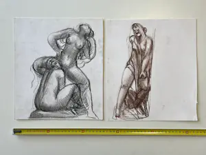 Jan Keustermans - Lot van 10 atelierschetsen kopen? Bied vanaf 95!