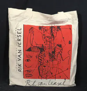 Rik van Iersel - Handgesigneerde canvas tasje met zes catalogusboeken kopen? Bied vanaf 1!