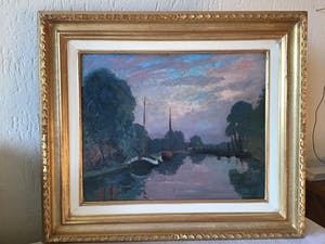 Hendrik Jan Wolter - Gezicht op vaart met boten kopen? Bied vanaf 200!