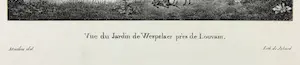 Jean Baptiste Madou - Litho, Vue du Jardin de Wespelaer près de Louvain kopen? Bied vanaf 20!