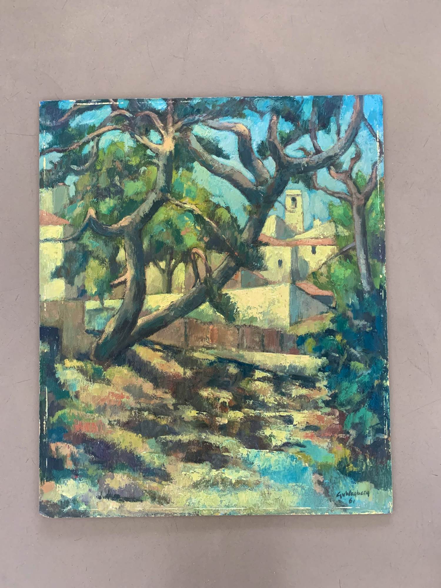 Gard van Wegberg - Expressionistisch dorpgezicht kopen? Bied vanaf 220!